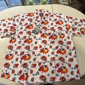 NEW! Dixxon Flannel Co Bombs Away Party Shirt Short Sleeve Lightweight Men's 5XL